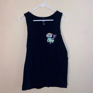 Men’s graphic Tee tank top crew neck y2k vintage sleeveless shirt festival top